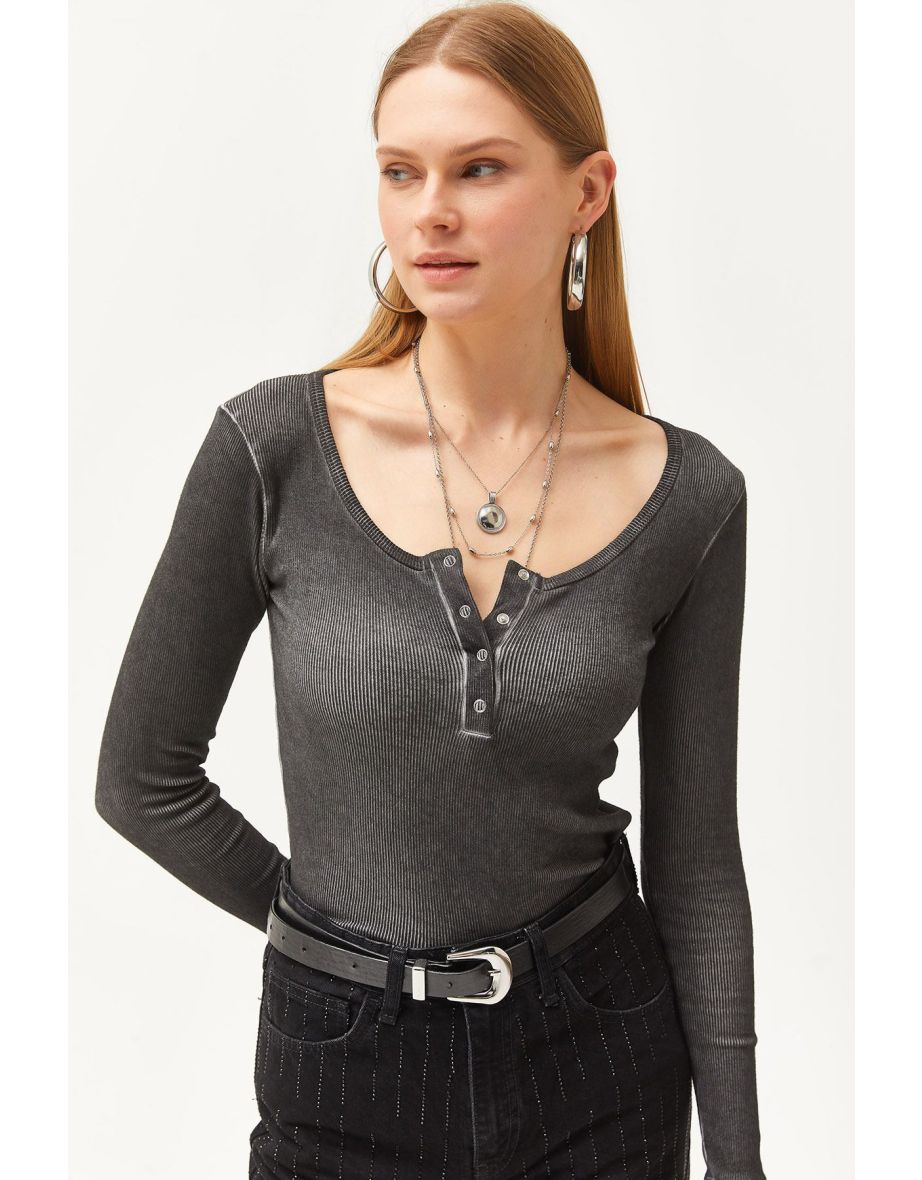 Women's Washed Anthracite Flying Camisole Top