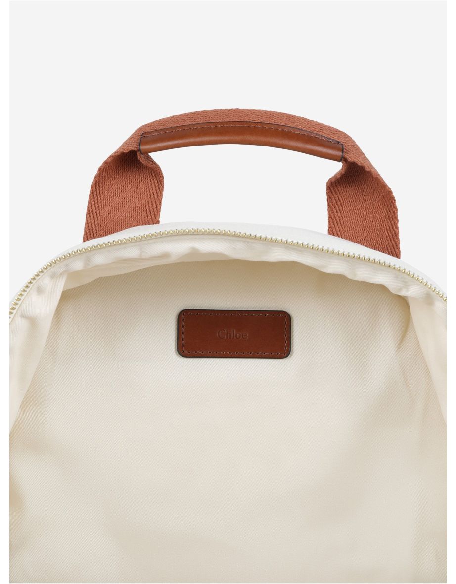 Chloé Baby Girls Backpack Changing Bag in White (36cm) - 5