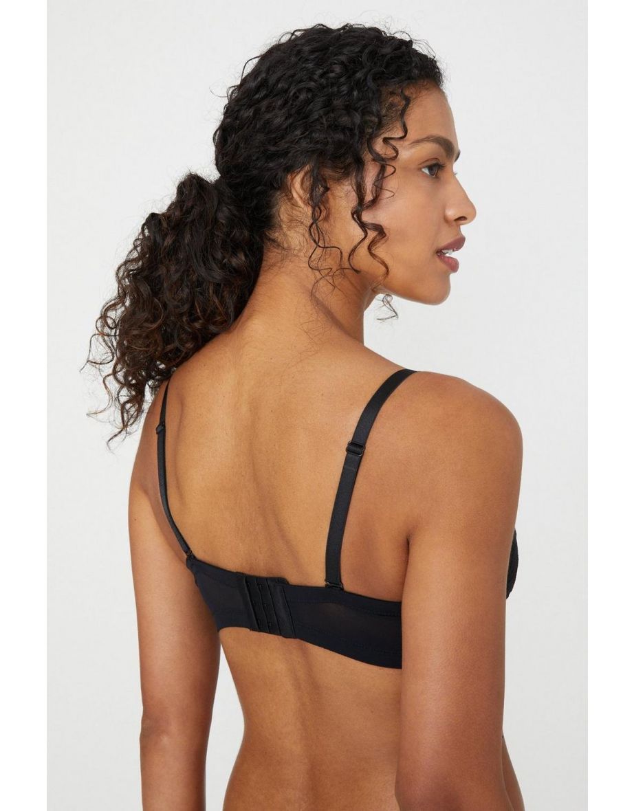 Dd+ Charlotte Lace Non Padded Strapless Bra - black - 3