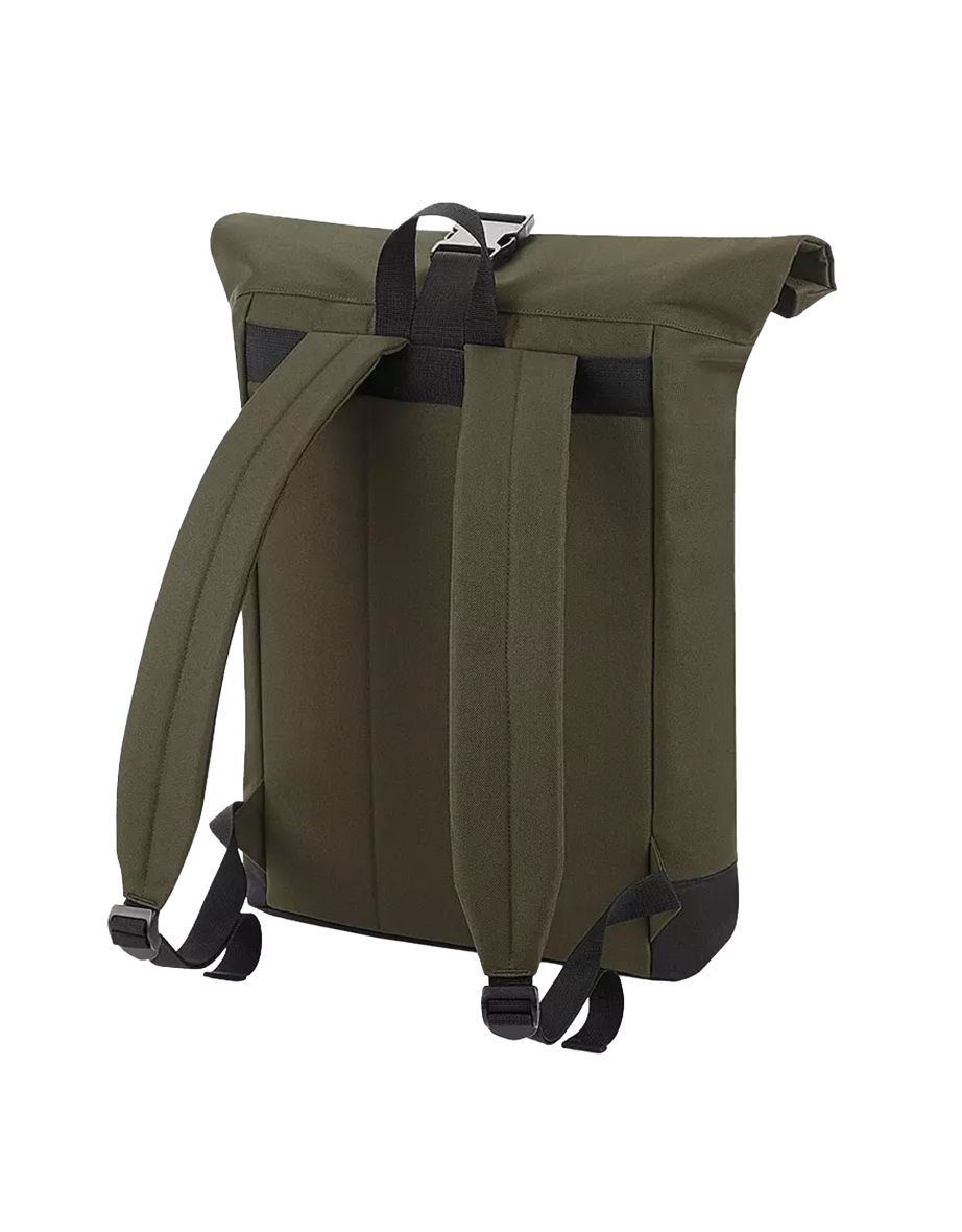 Bagbase Roll-Top Backpack / Rucksack / Bag (12 Litres) - Military Green - 1