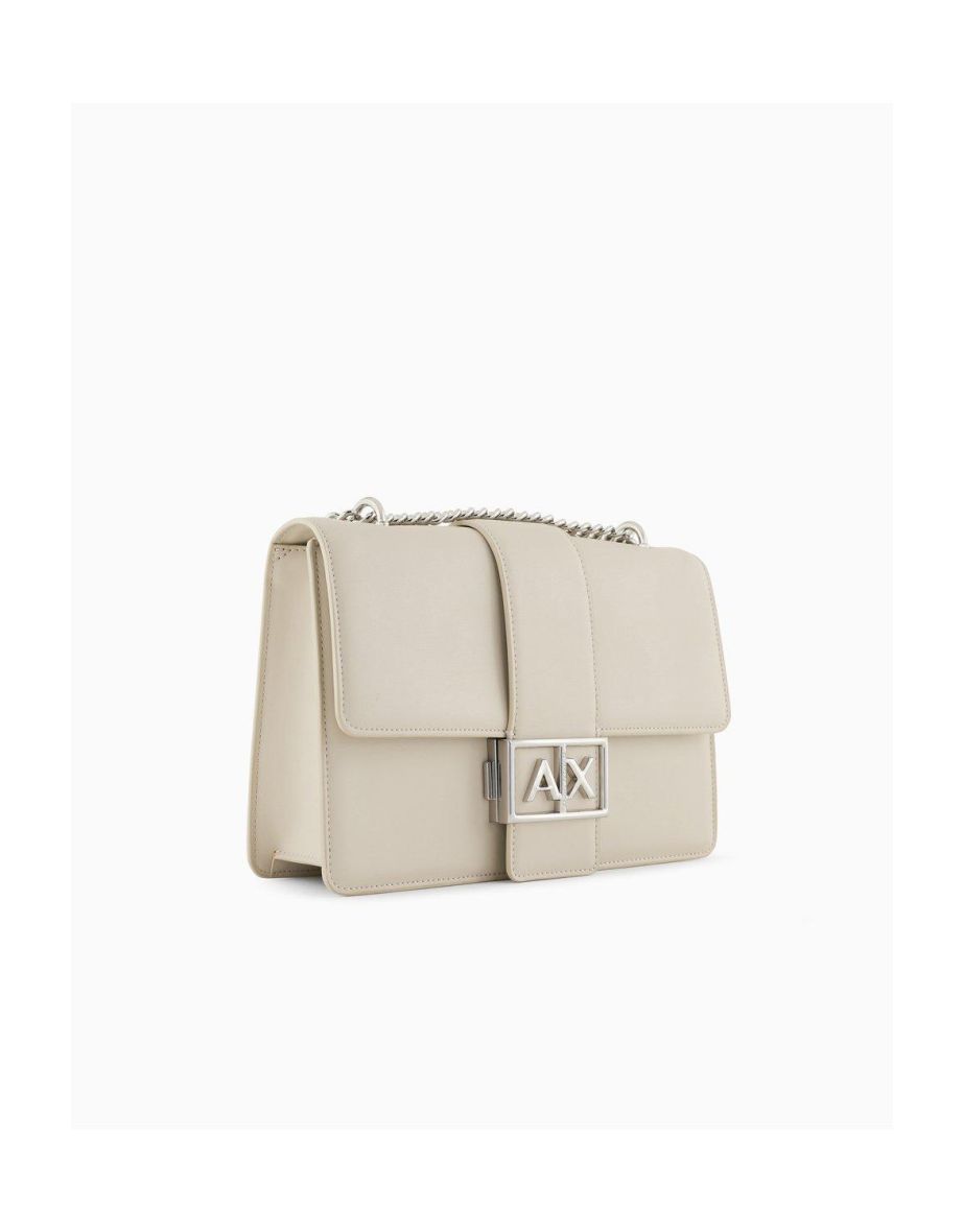 Jodie Crossbody Flap Bag Cream