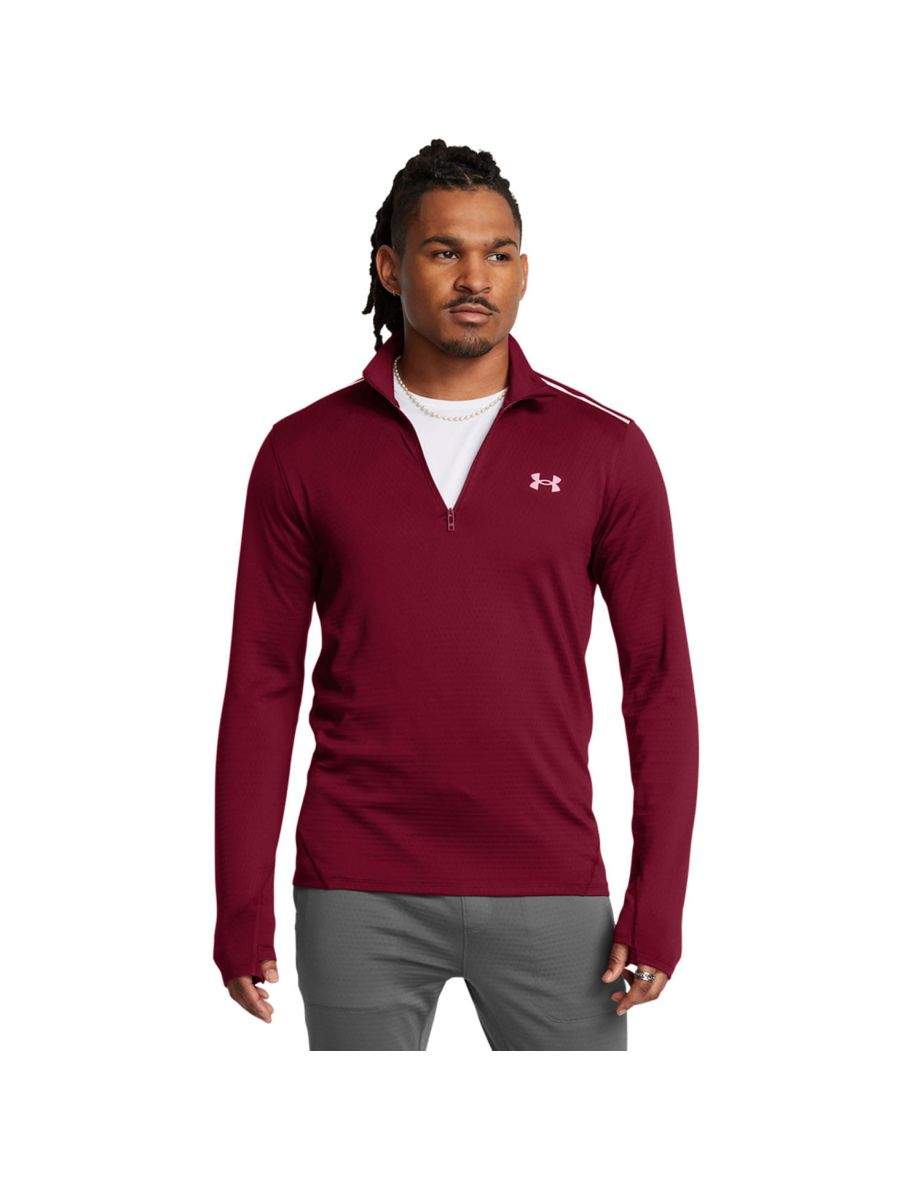 Men's Under Armour Vanish CW 1/4 Zip Top in Red