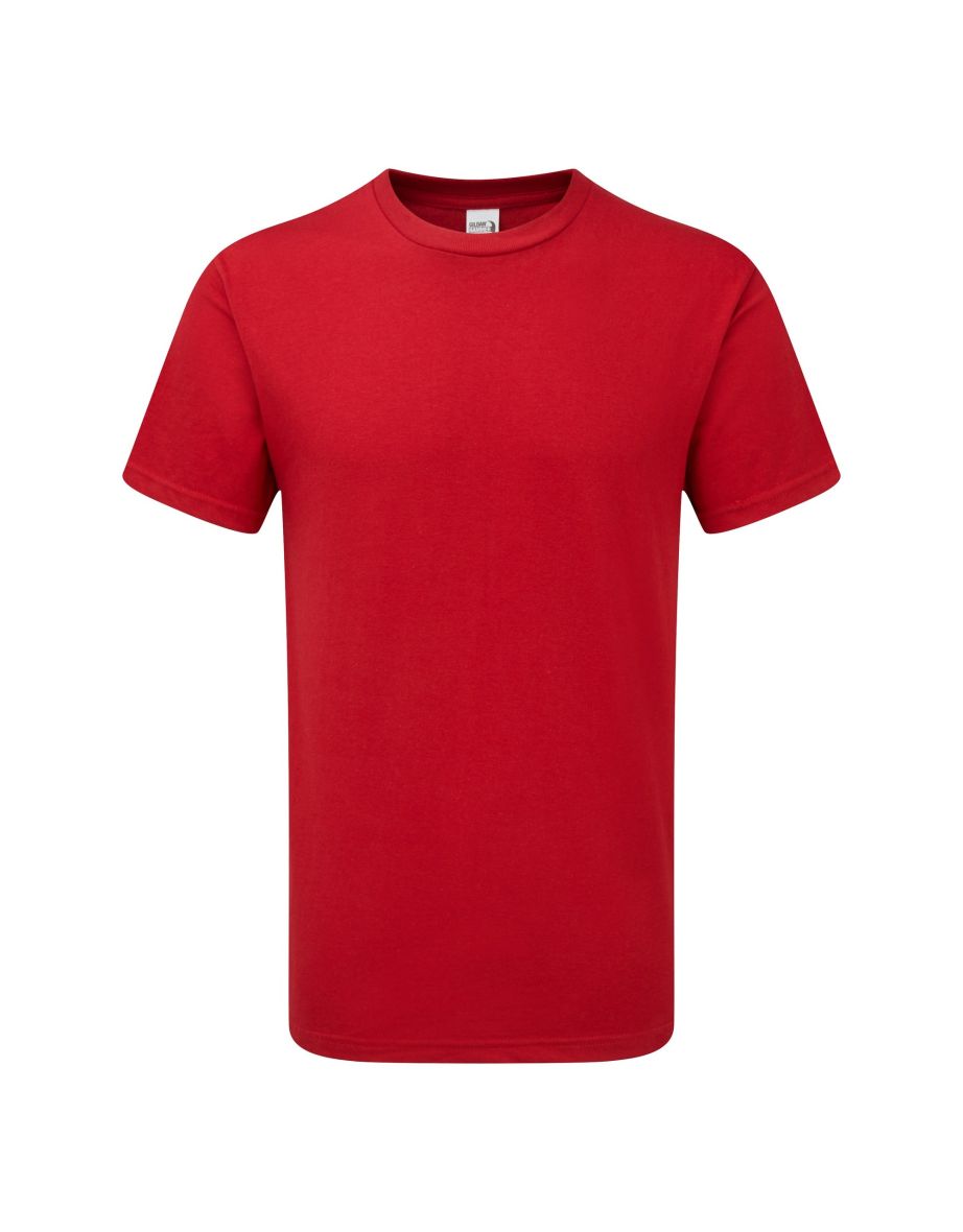 Gildan Mens Hammer Heavyweight T-Shirt - Sport Scarlet Red