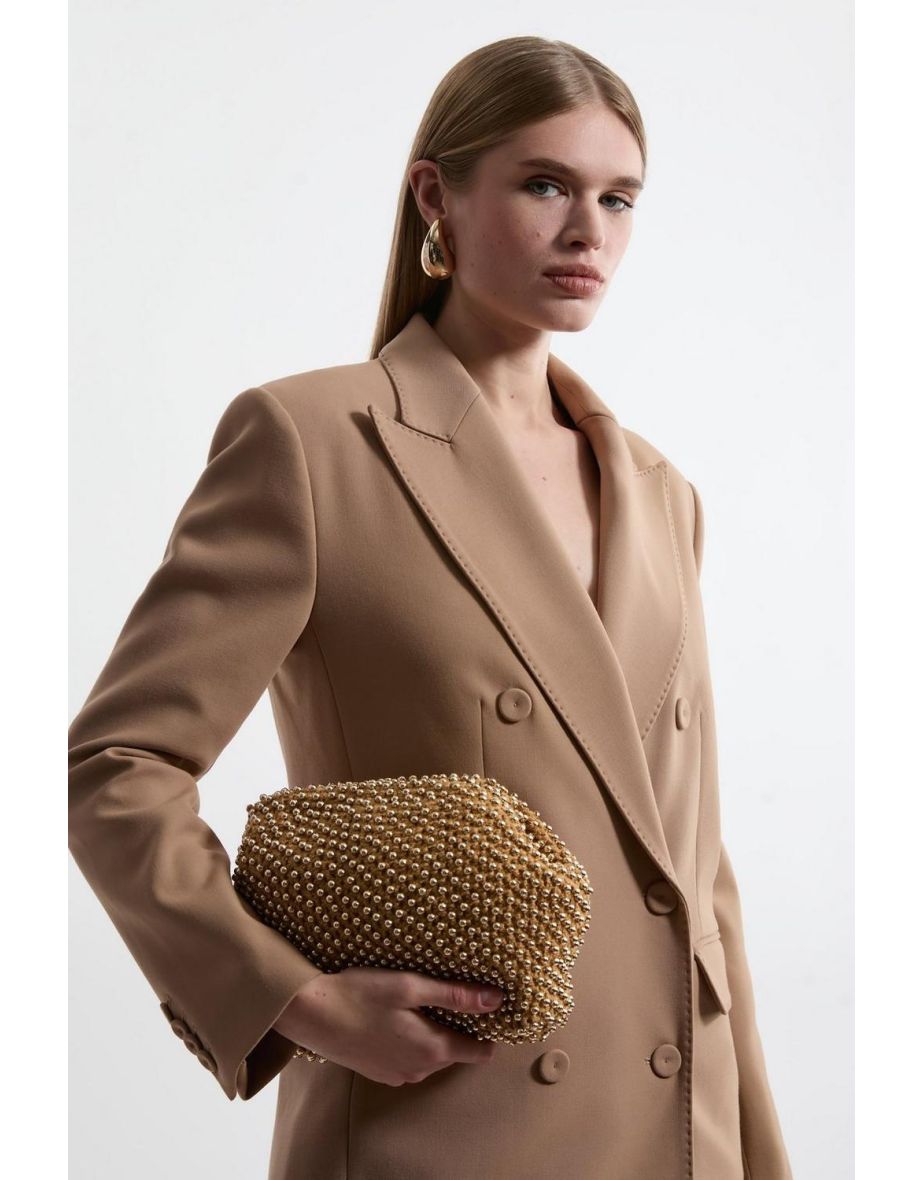 Pearl Slouchy Clutch Bag
