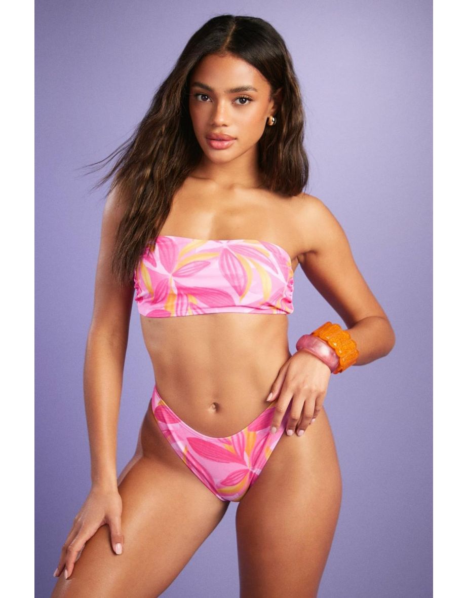 Mix & Match Bandeau Bikini Top - pink