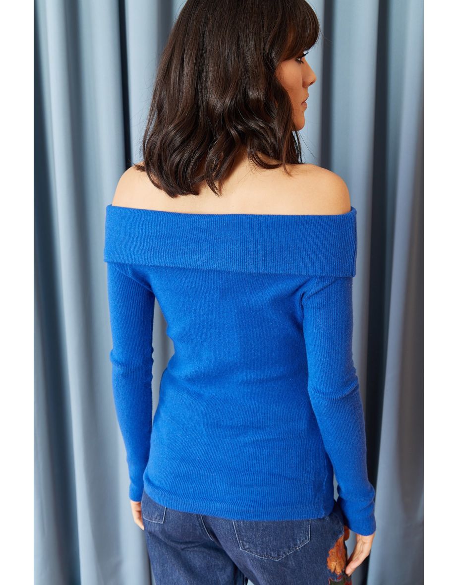 Sweater - Dunkelblau - Fitted - 4