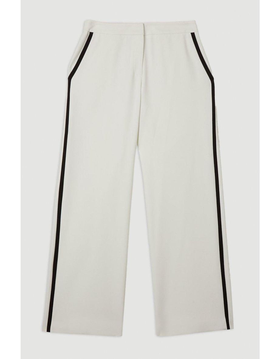 Compact Stretch Tipped Pocketed Tailored Straight Leg Trouser - 3