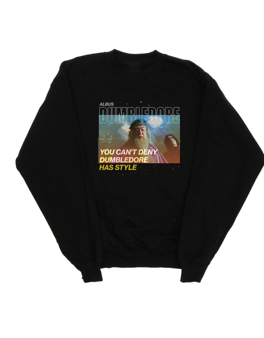 Harry Potter Girls Dumbledore Style Sweatshirt - Black