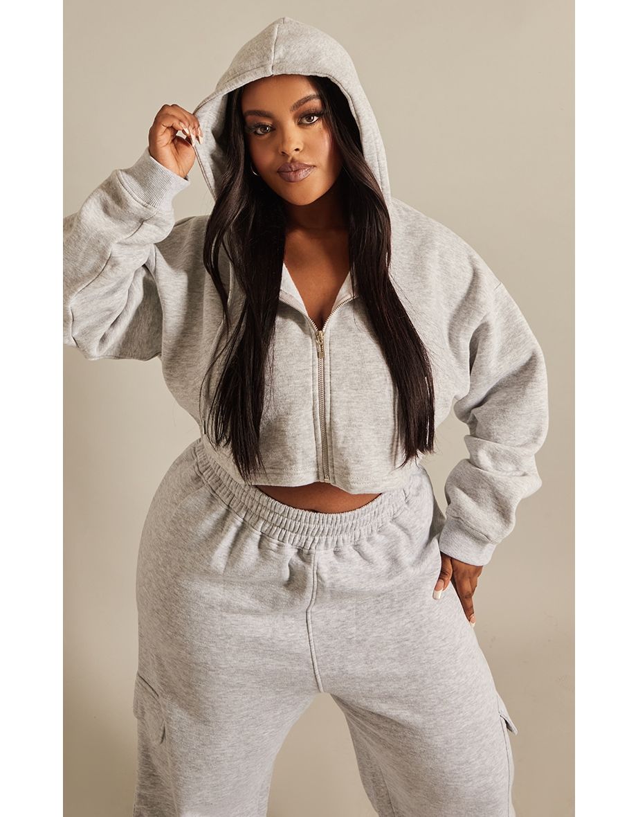 Plus shop crop hoodie