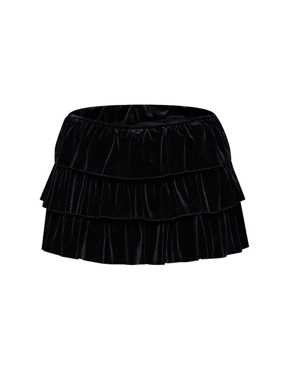 Black Velvet Rara Bloomer Skirt - 5