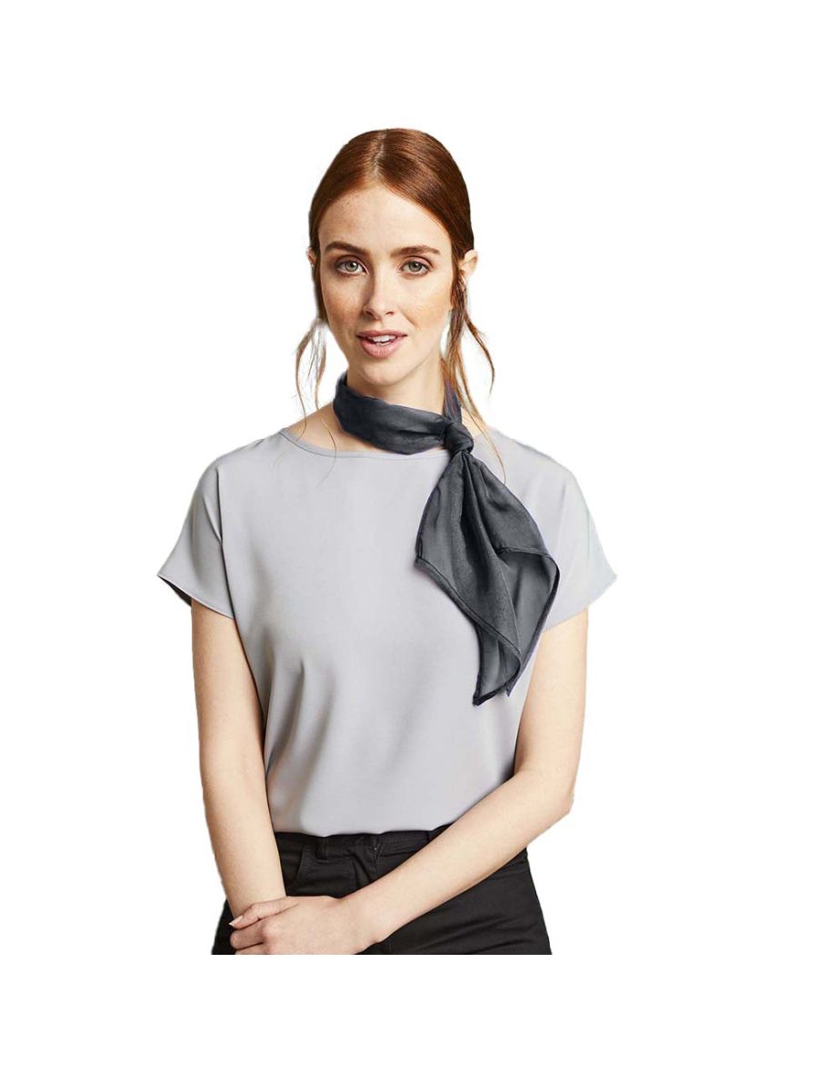 Premier Ladies/Womens Work Chiffon Formal Scarf - Steel - 1