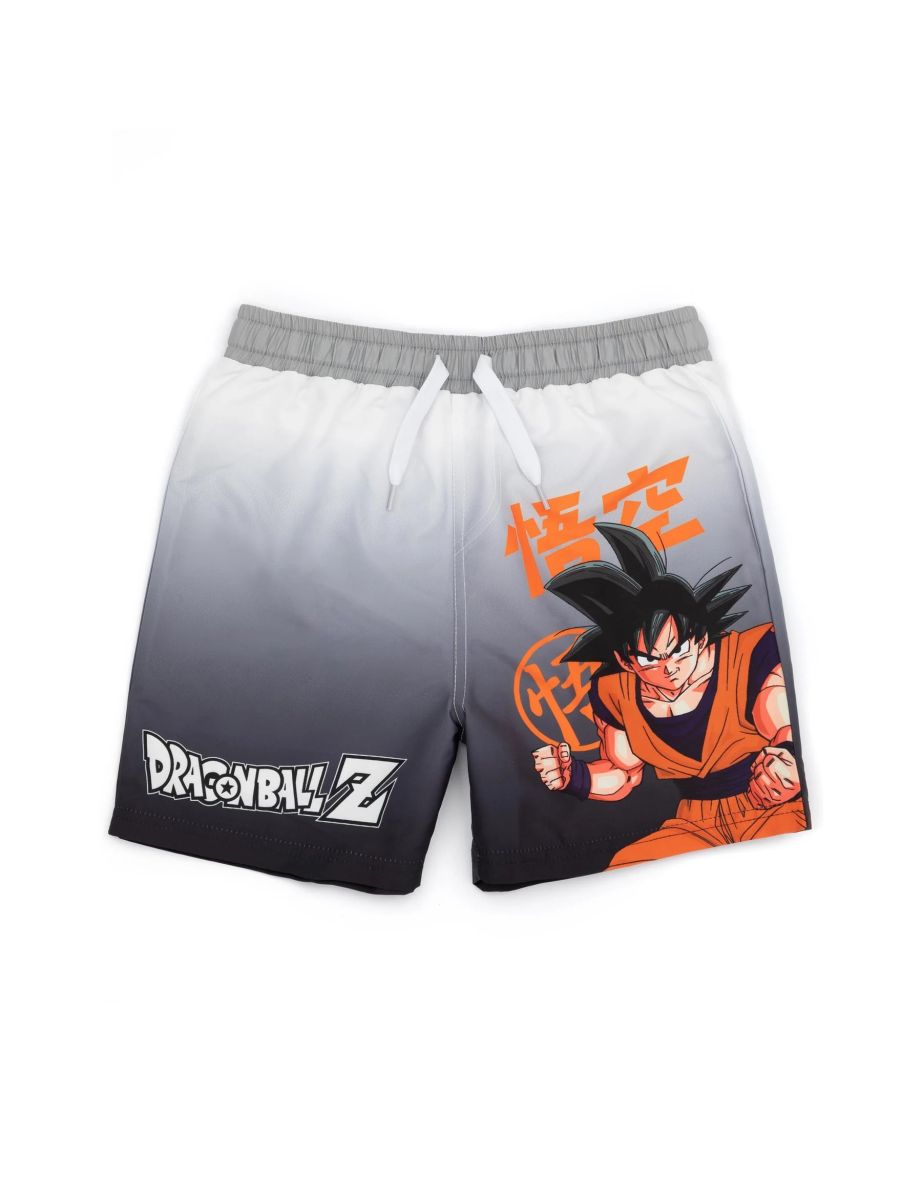 Dragon Ball Z Boys Swim Shorts - Black/Orange
