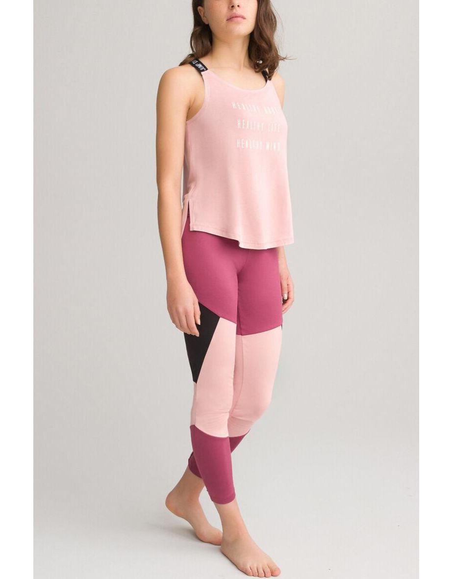 Sports Vest Top with Slogan Print