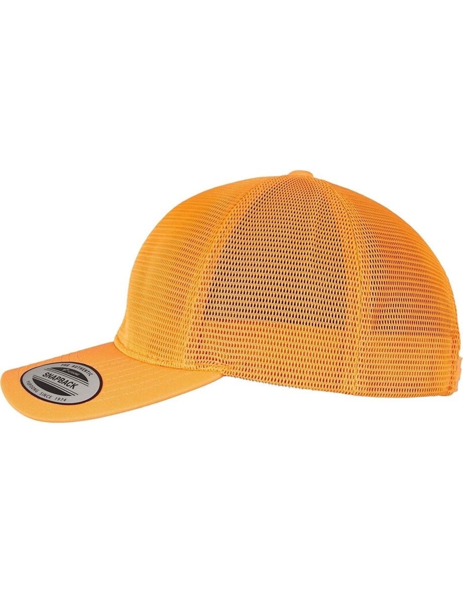 Flexfit Unisex Adult Omnimesh Mesh Cap - Neon Orange - 2