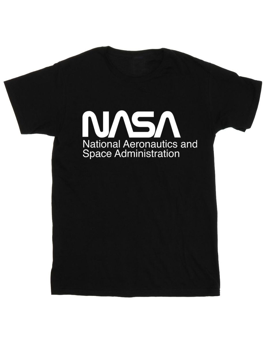 NASA Mens Logo One Tone T-Shirt - Black - 1