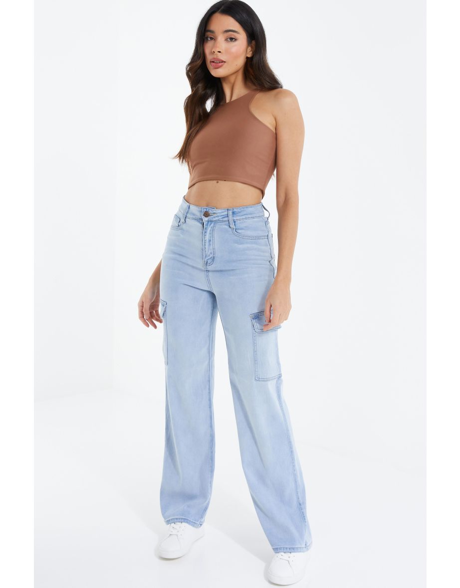 Quiz high waisted jeans best sale