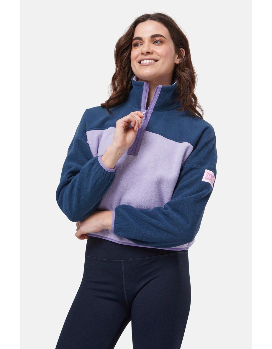 Half Zip Polar Fleece Lilac - 3