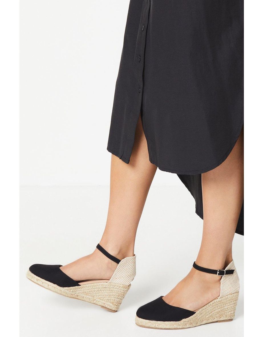 Rocki Closed Toe Espadrille Wedges