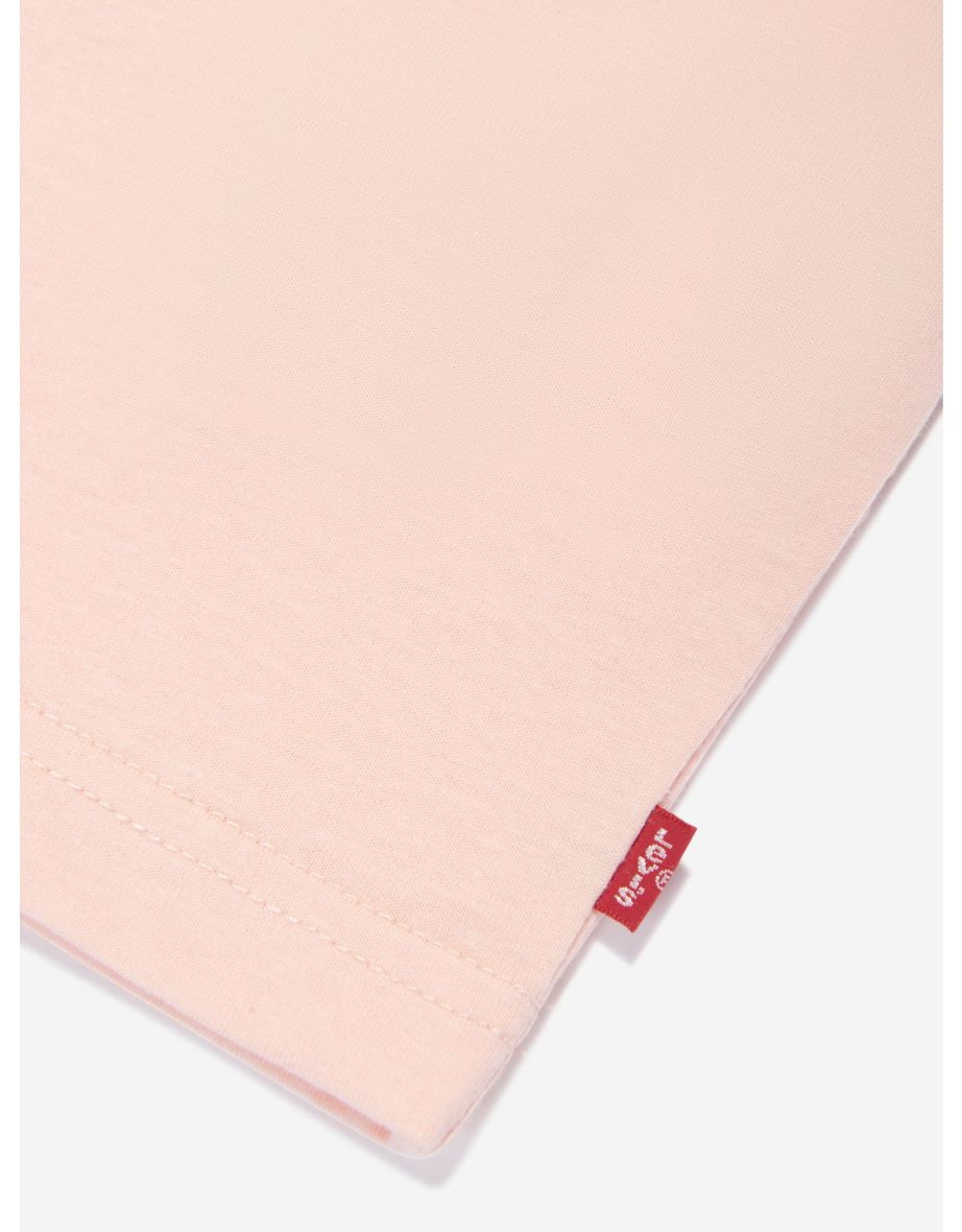 Boys Splatter Box Logo T-Shirt in Peach - 4