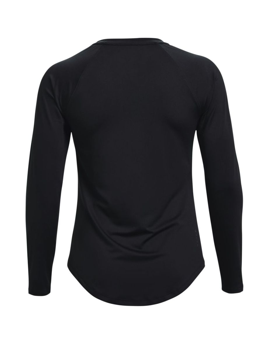 Women's Under Armour UA Rush Long Sleeve T-Shirt in Black - 1