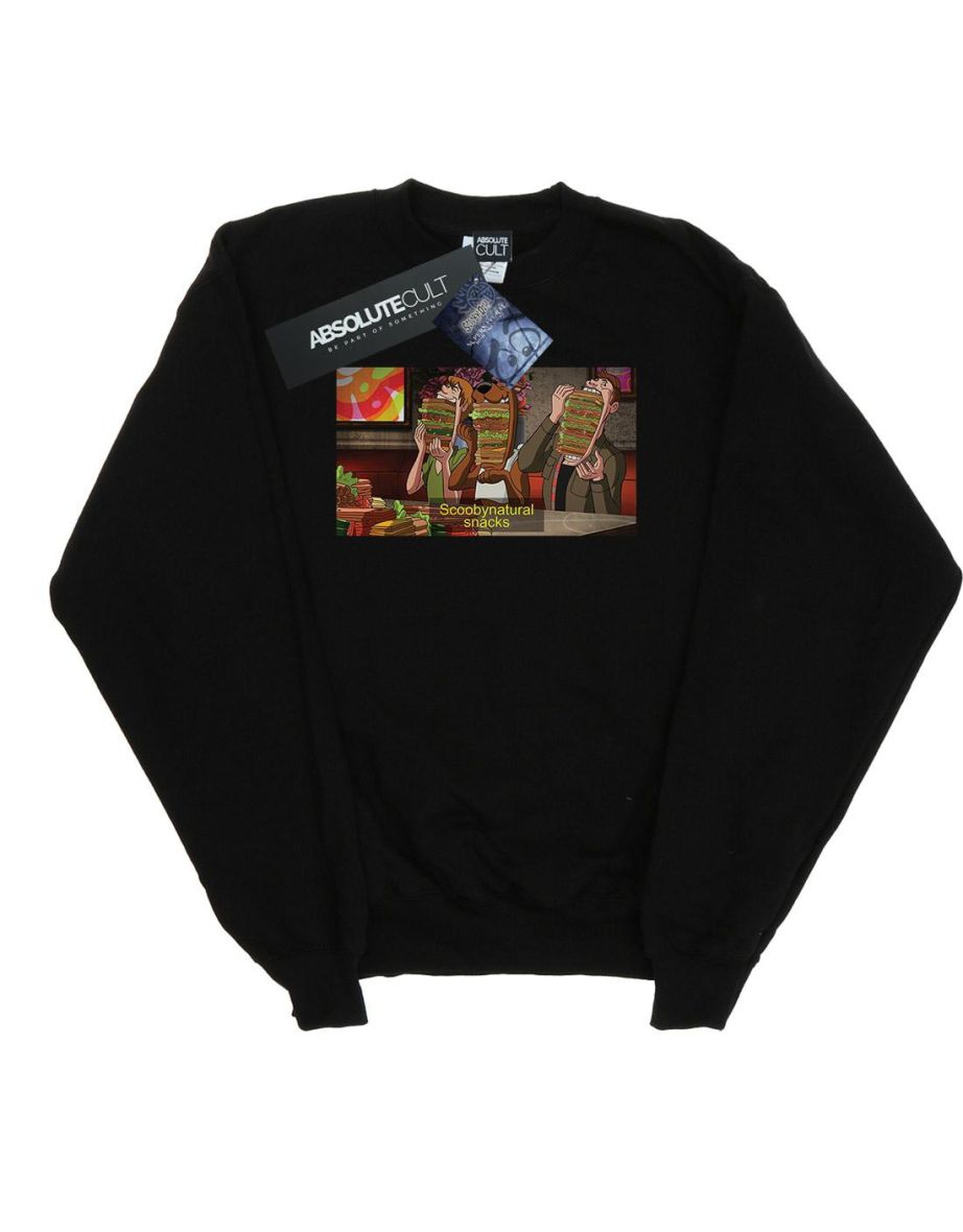Scoobynatural Boys Supernatural Snacks Sweatshirt - Black