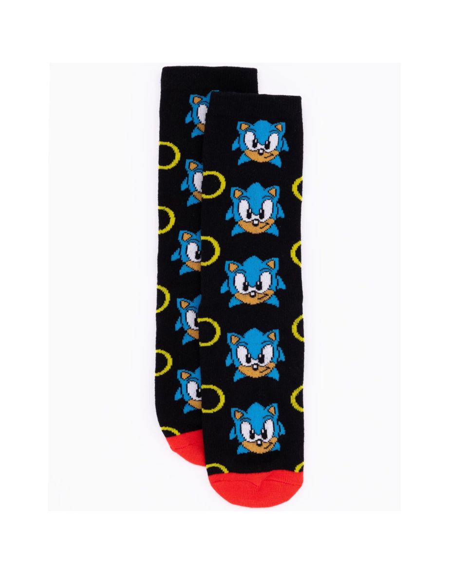 Sonic The Hedgehog Unisex Adult Socks (Pack of 3) - Blue/Black/Grey - 2