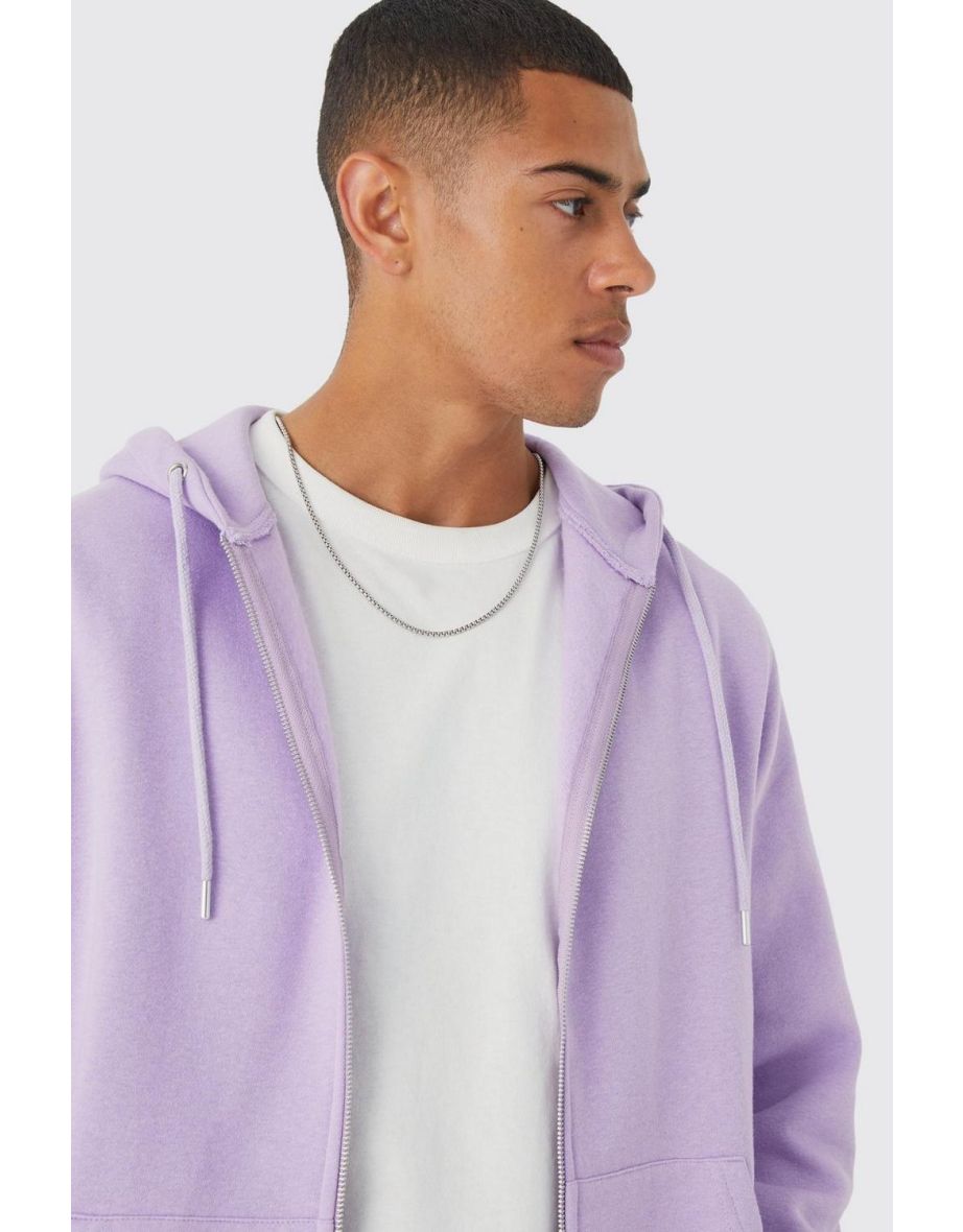 Core Zip Through Hoodie - lilac - 2