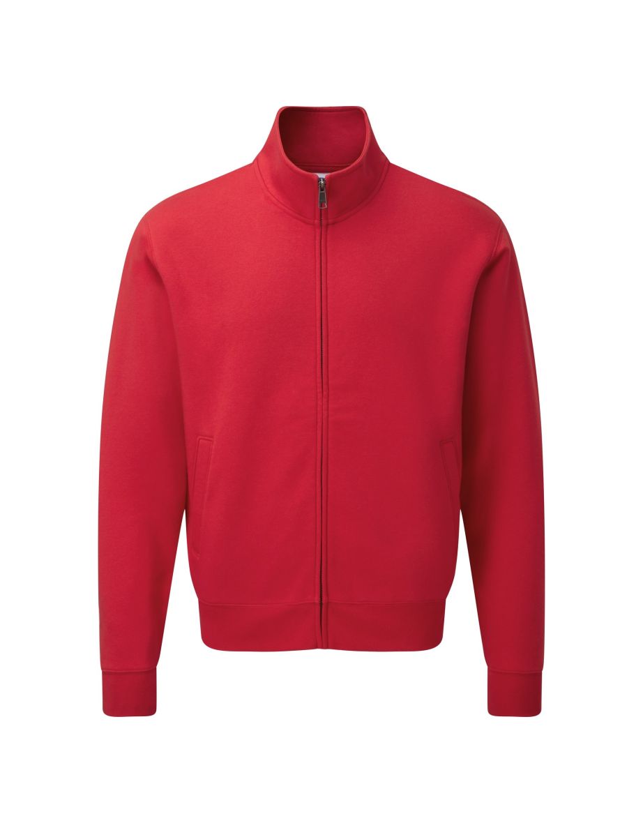 Russell Mens Authentic Full Zip Jacket - Classic Red