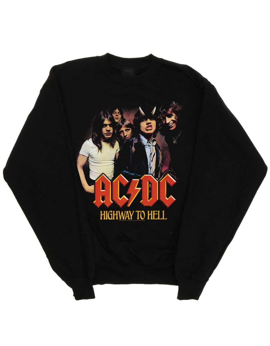 ACDC Men's Highway To Hell Group Cotton Sweatshirt - 1