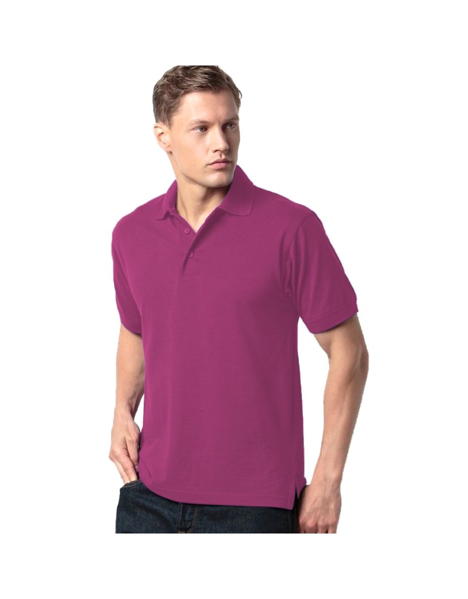 Kustom Kit Mens Klassic Superwash Short Sleeve Polo Shirt - Magenta - 2