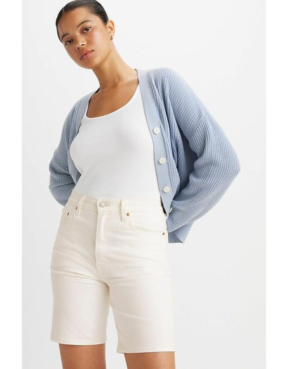 Ribcage Denim Bermuda Shorts