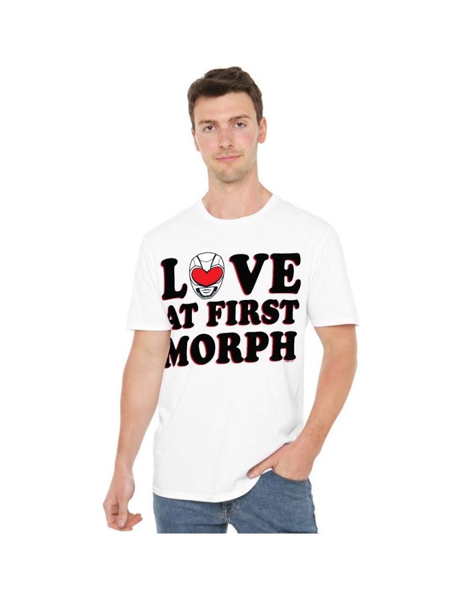 Power Rangers Mens Love At First Morph T-Shirt - White