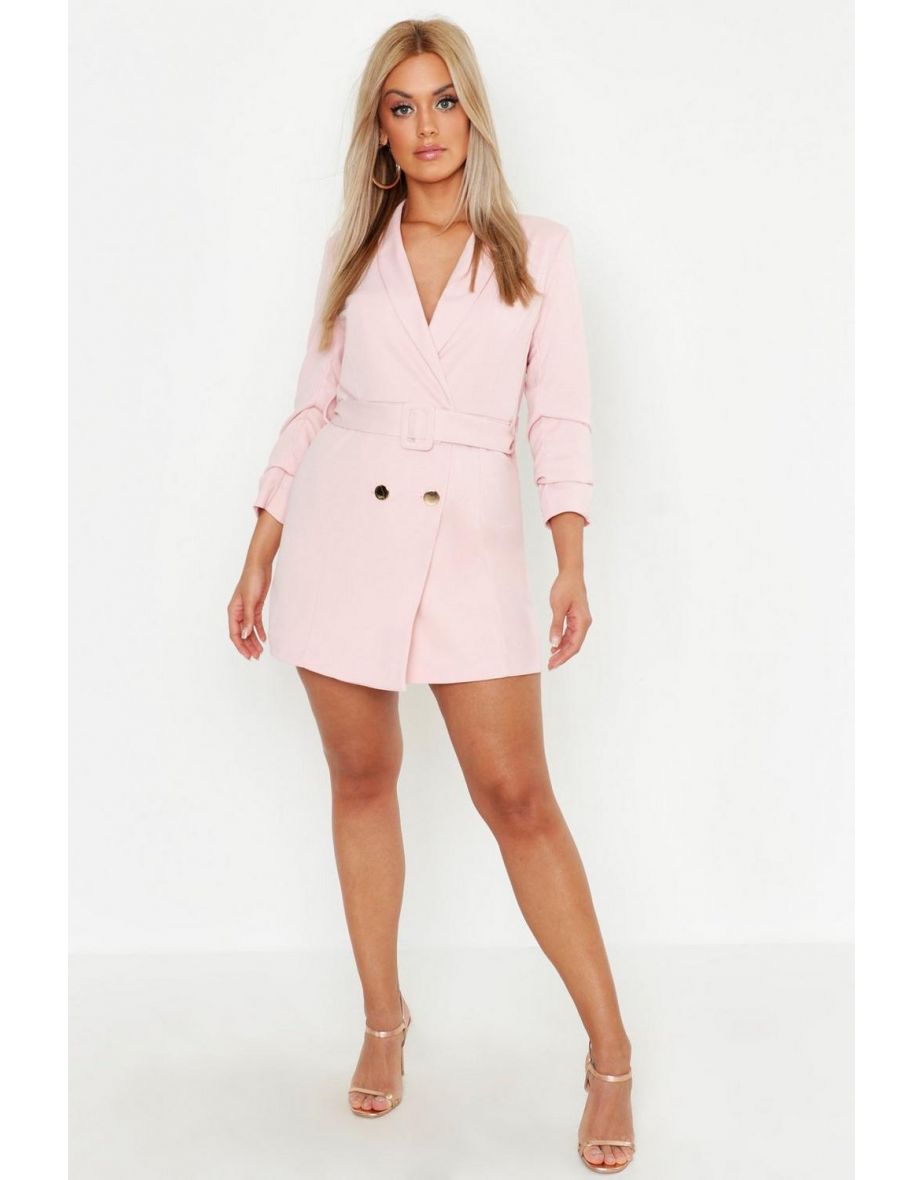 Blush pink blazer outlet dress