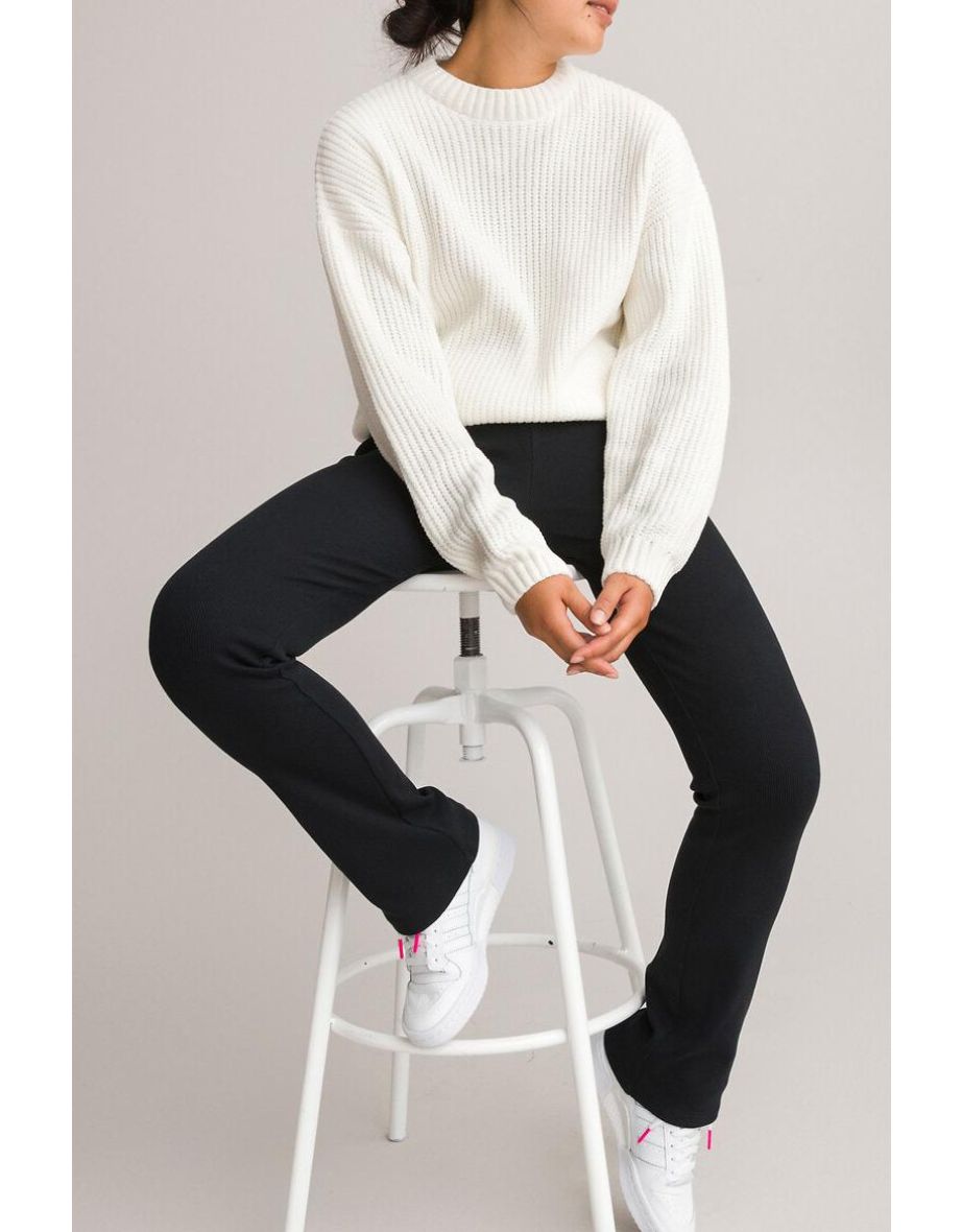 High Neck Jumper/Sweater in Chunky Chenille Knit
