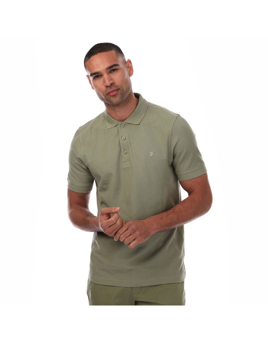 Men's Farah Cove Polo Shirt in Green