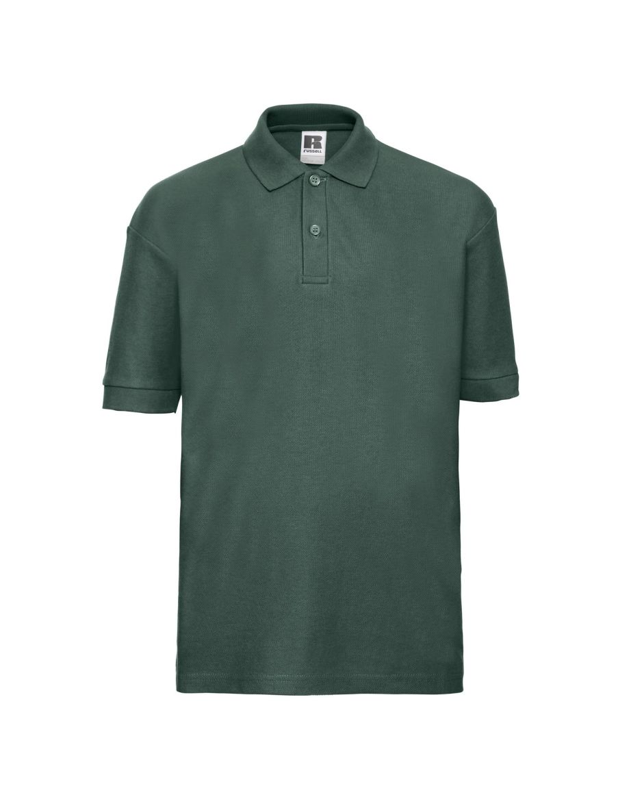Russell Childrens/Kids Polo Shirt - Bottle Green