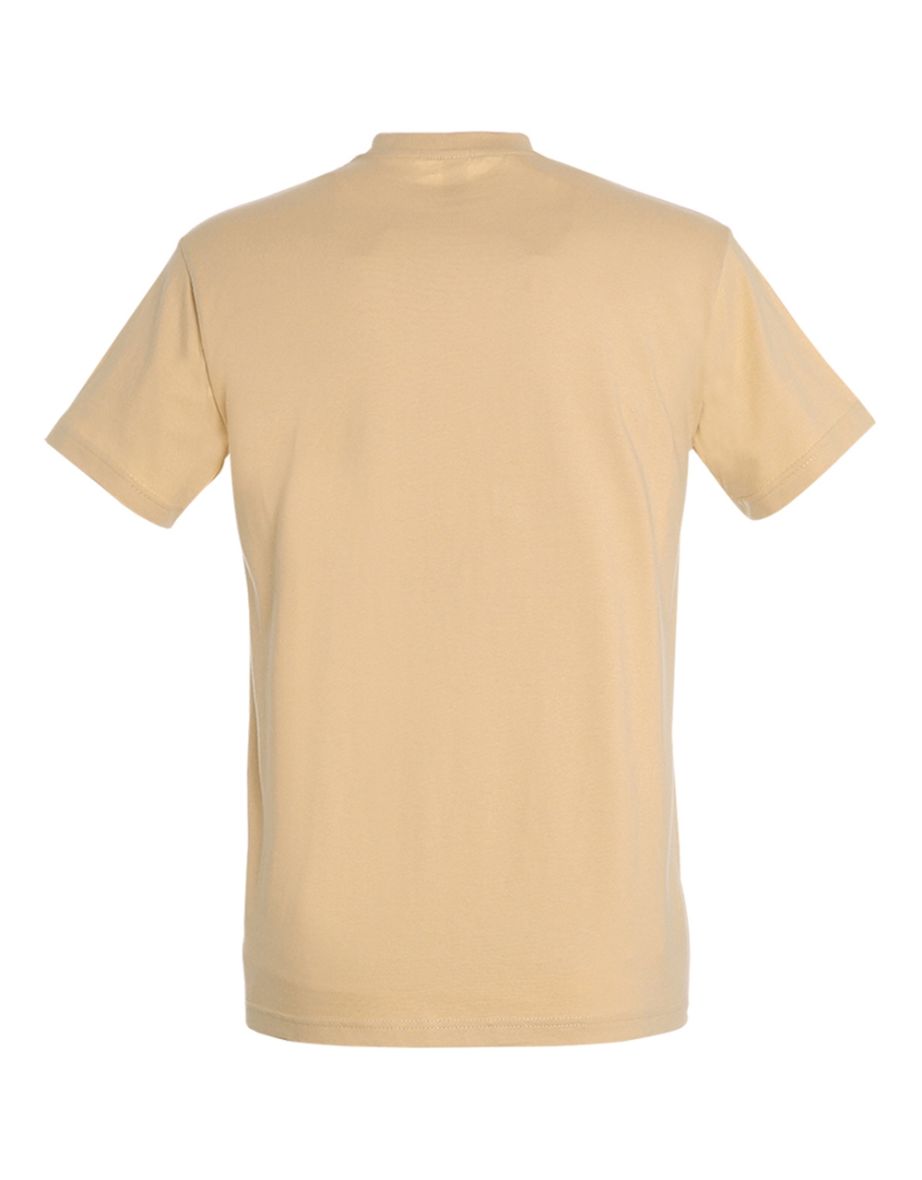 SOLS Mens Imperial Heavyweight Short Sleeve T-Shirt - Sand - 1