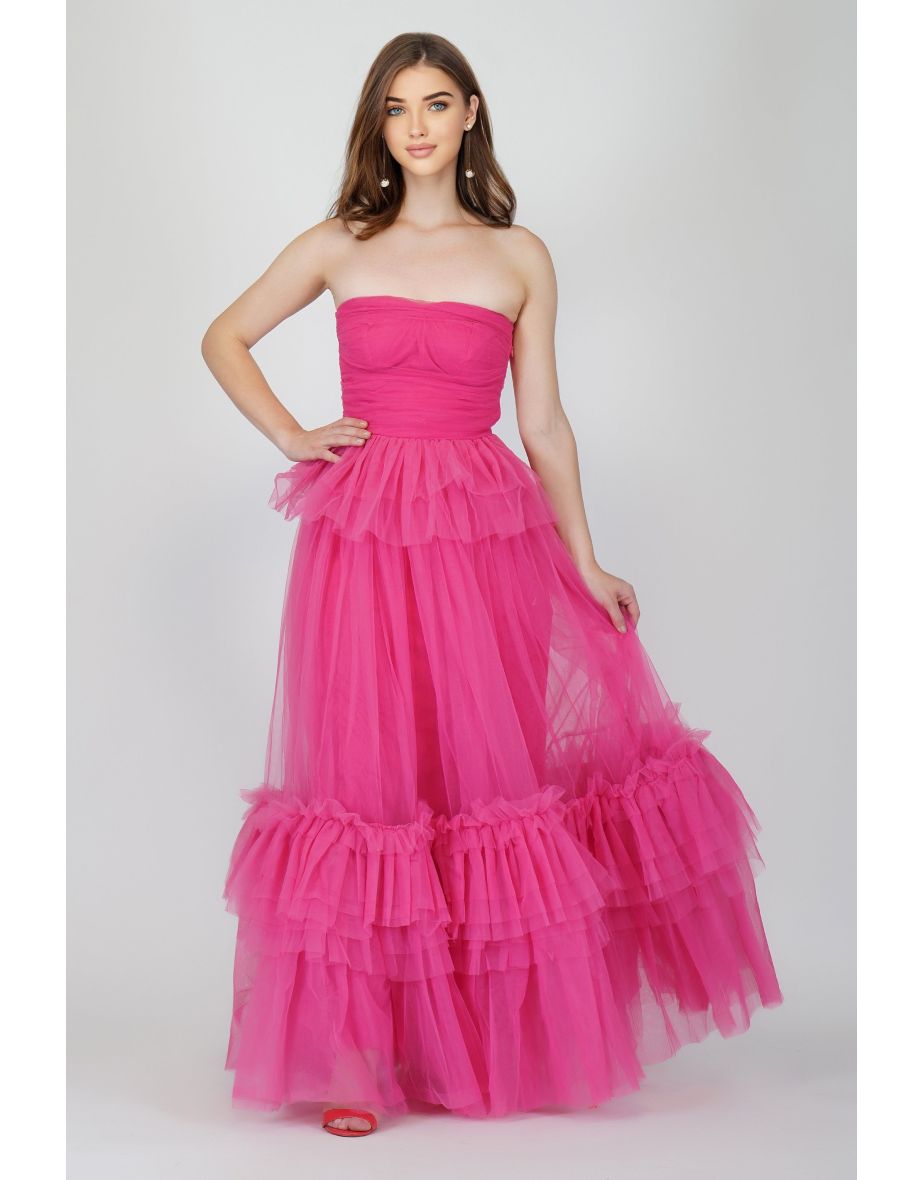 Ana Pink Tulle Dress - 4