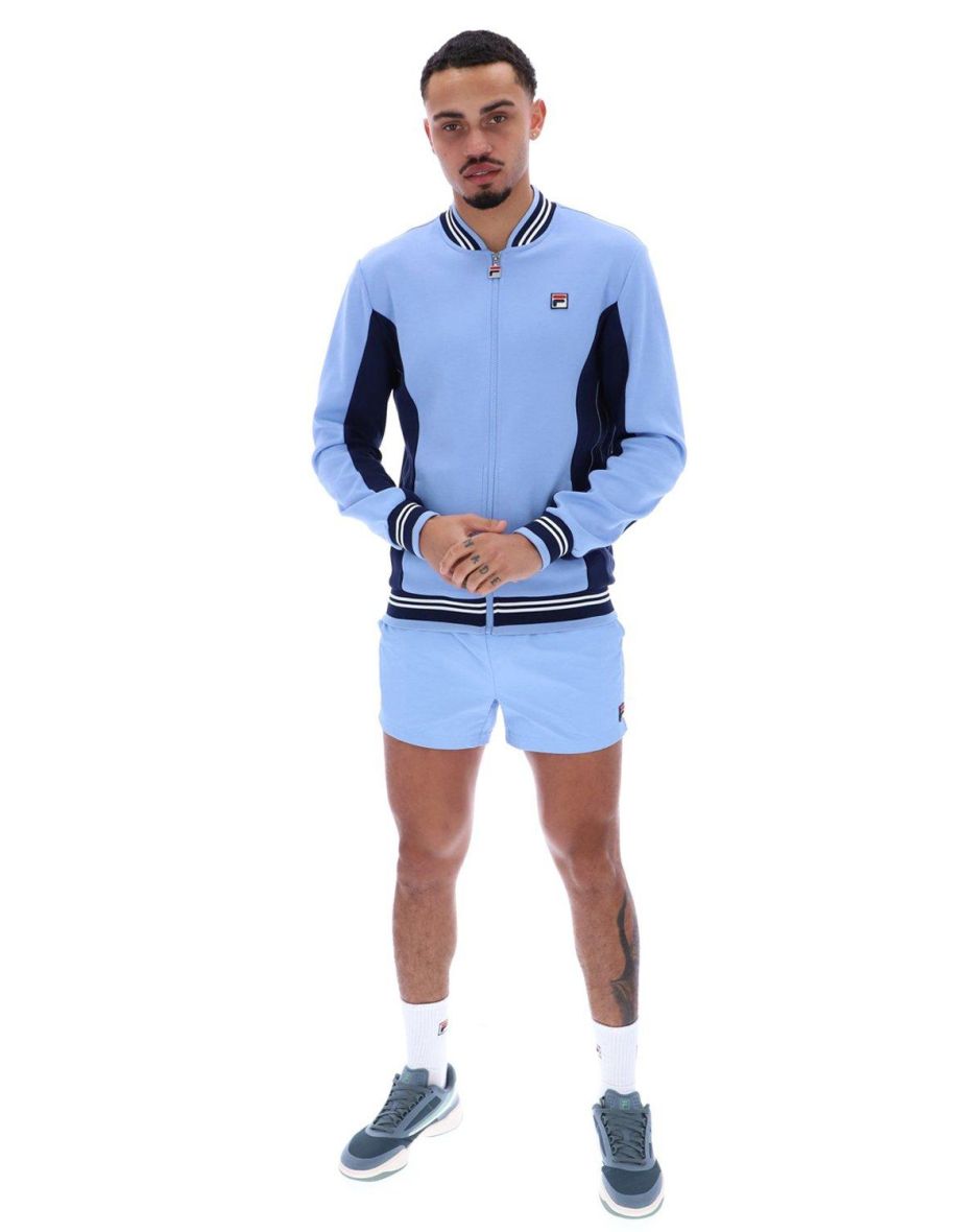 Settanta Baseball Track Jacket Vista Blue Fila Navy White - 3