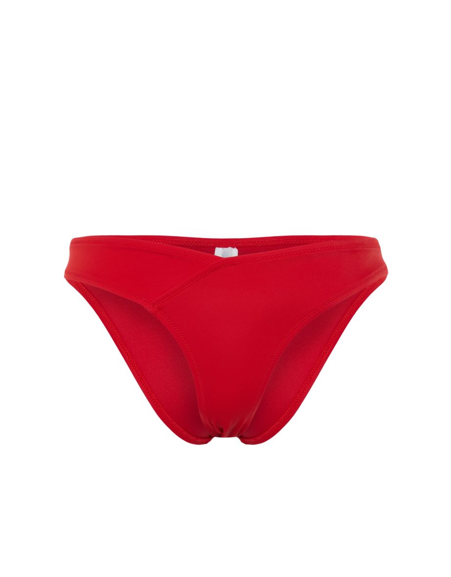 Red V-Cut Bikini Bottoms