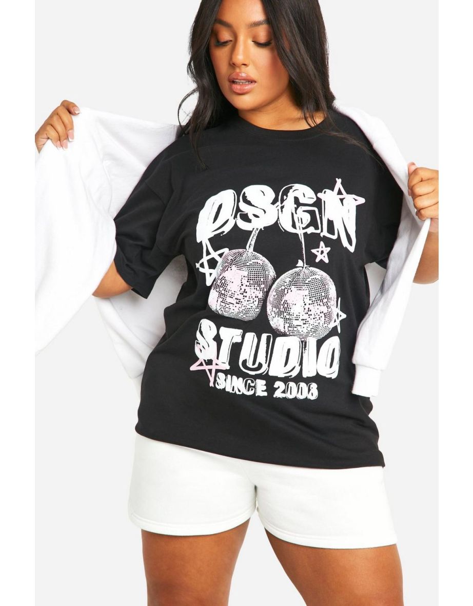 Plus Cherry Disco Ball T-shirt - black - 3
