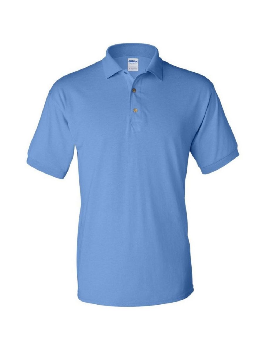 Shop Gildan Adult DryBlend Jersey Short Sleeve Polo Shirt Carolina Blue Online in Morocco VogaCloset