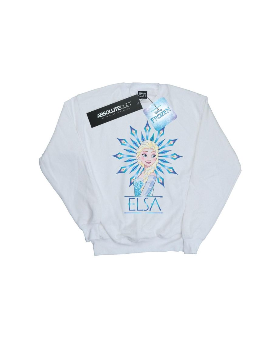 Disney Boys Frozen Elsa Snowflake Sweatshirt - White