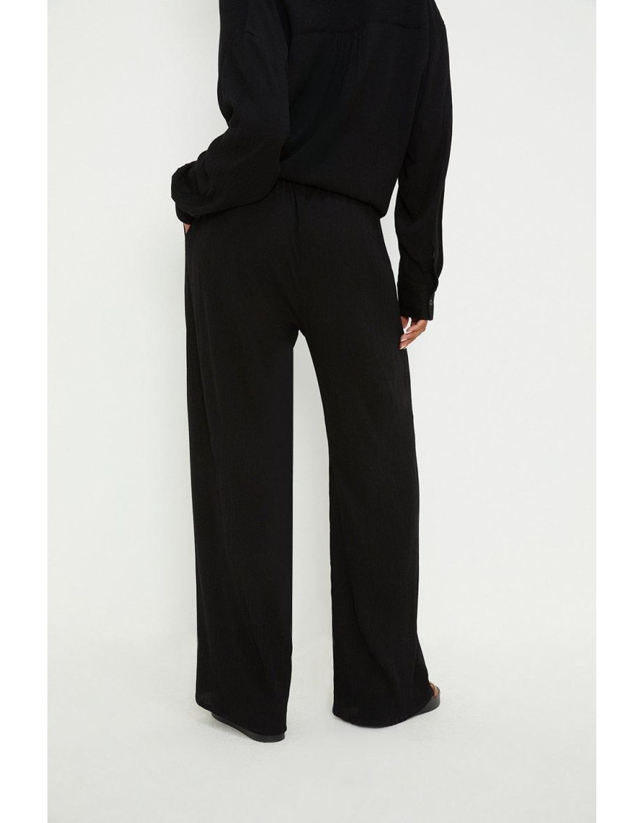 Tall Straight Leg Crinkle Trousers - 2