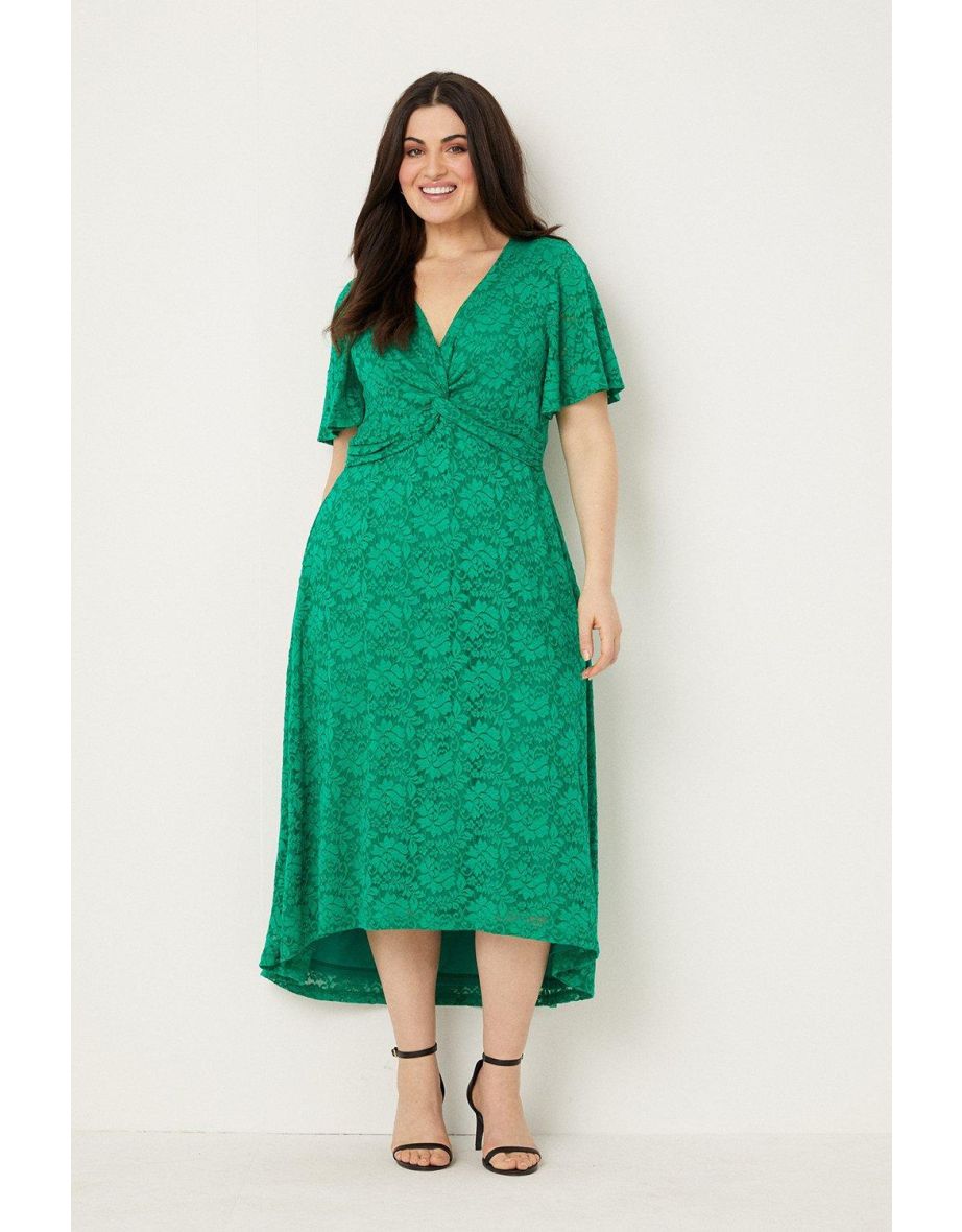 Wallis green clearance lace dress