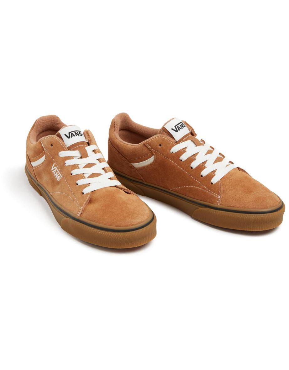 Shop Vans Mens Seldan Suede Low Rise Sneakers Shoes Online in Bahrain VogaCloset