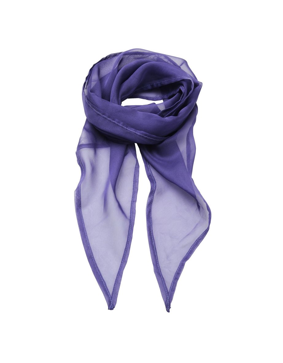 Premier Ladies/Womens Work Chiffon Formal Scarf - Purple