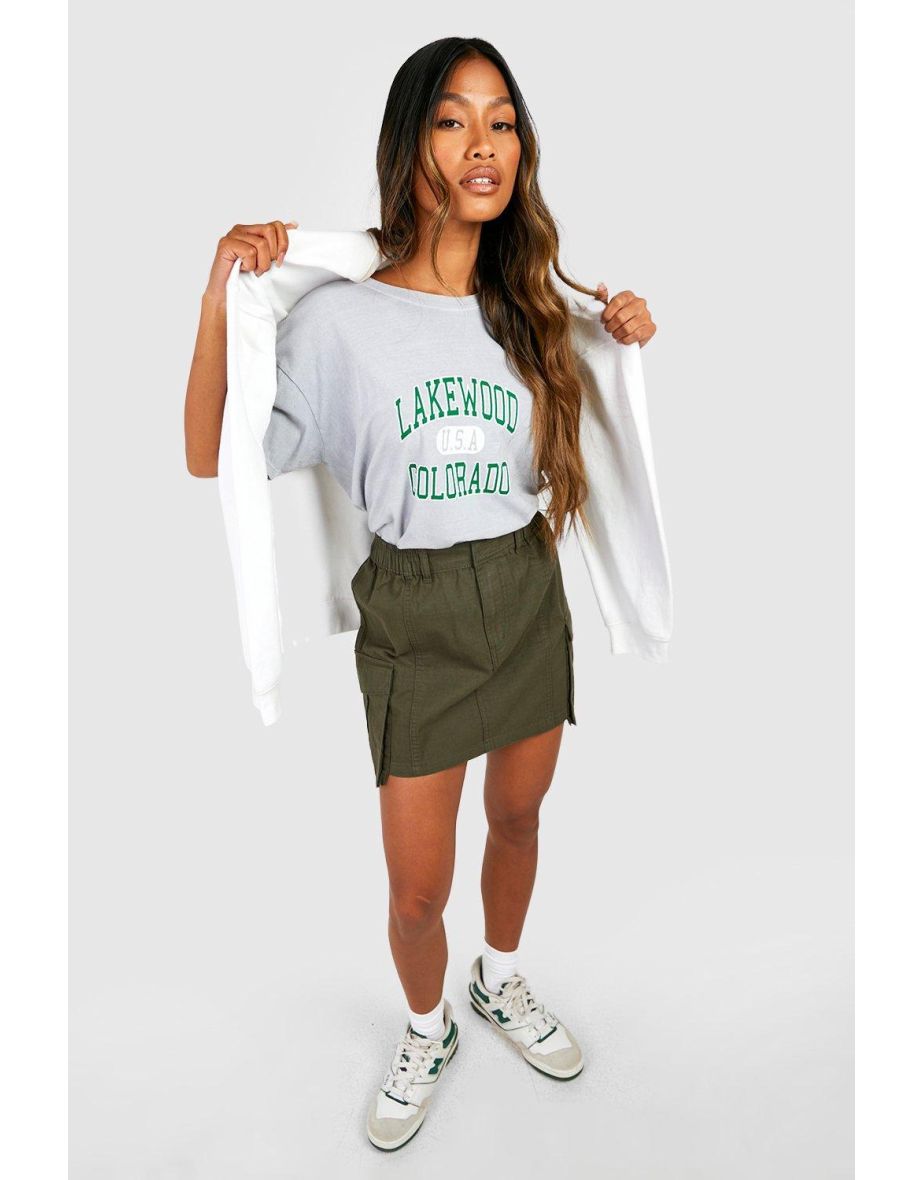 Boohoo 2024 utility skirt