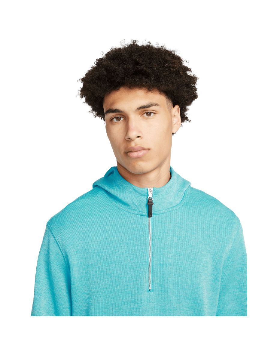 Nike Mens Dri-FIT Golf Hoodie - Ocean Bliss/Baltic Blue/Brushed Silver - 2