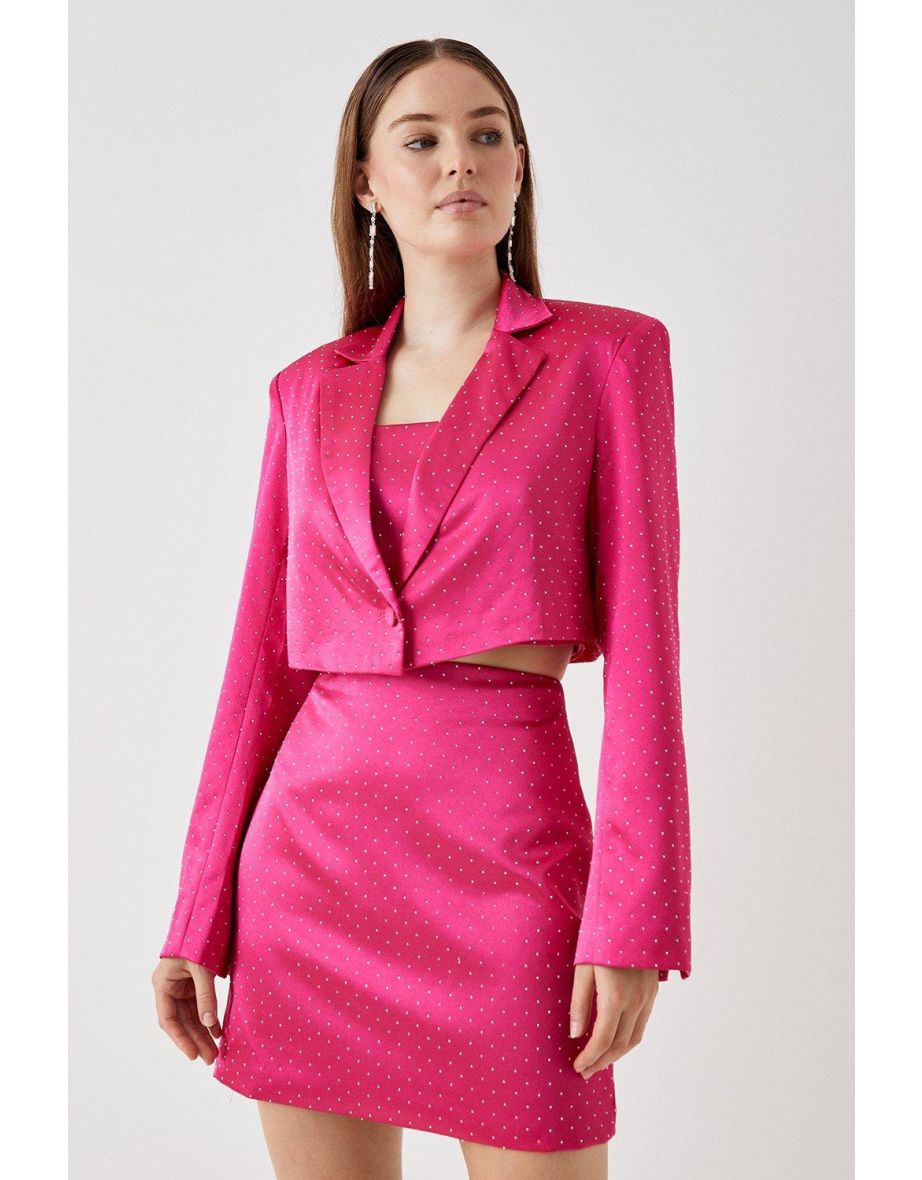 Fushia pink blazer hotsell